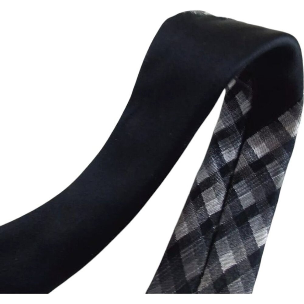 988136AP (S6) Louis Vuitton Tie Black Silk - Picture 7 of 14